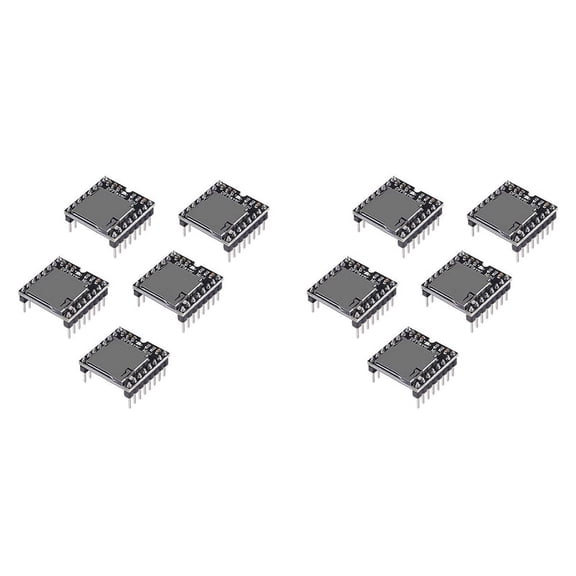 10Pcs YX5200 MP3 Player Audio Module MP3 Voice Decode Board Supporting TF Card U-Disk IO/Serial Port/AD
