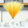 thumbnail image 1 of 10Pcs Yellow Faux Pampas Grass Decor, 21.6 inch Fluffy Artificial Pompous Grass Branches, Large Pampas Grass Reed Stems for Floor Vase Filler, Wedding, Baby Shower, Home Boho Fall Decor, 1 of 7