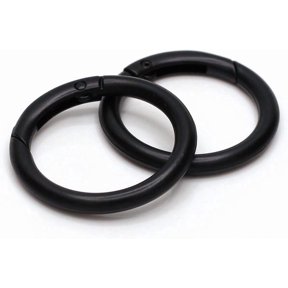 10Pcs Zinc Alloy Spring O Ring, 1-1/4" Gate O Ring Round Carabiner | Metal Snap Clip Trigger Spring Keyring Buckle for Bags,Purses