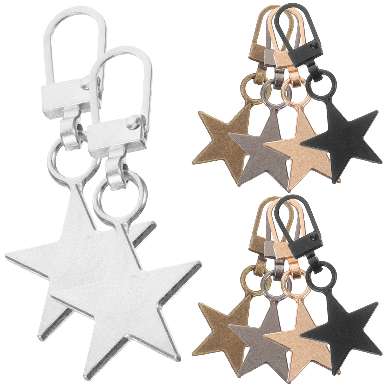 10Pcs Zippers Extender Zipper Pulls Handle Luggage Zipper Head DIY Coat Zipper Accessories