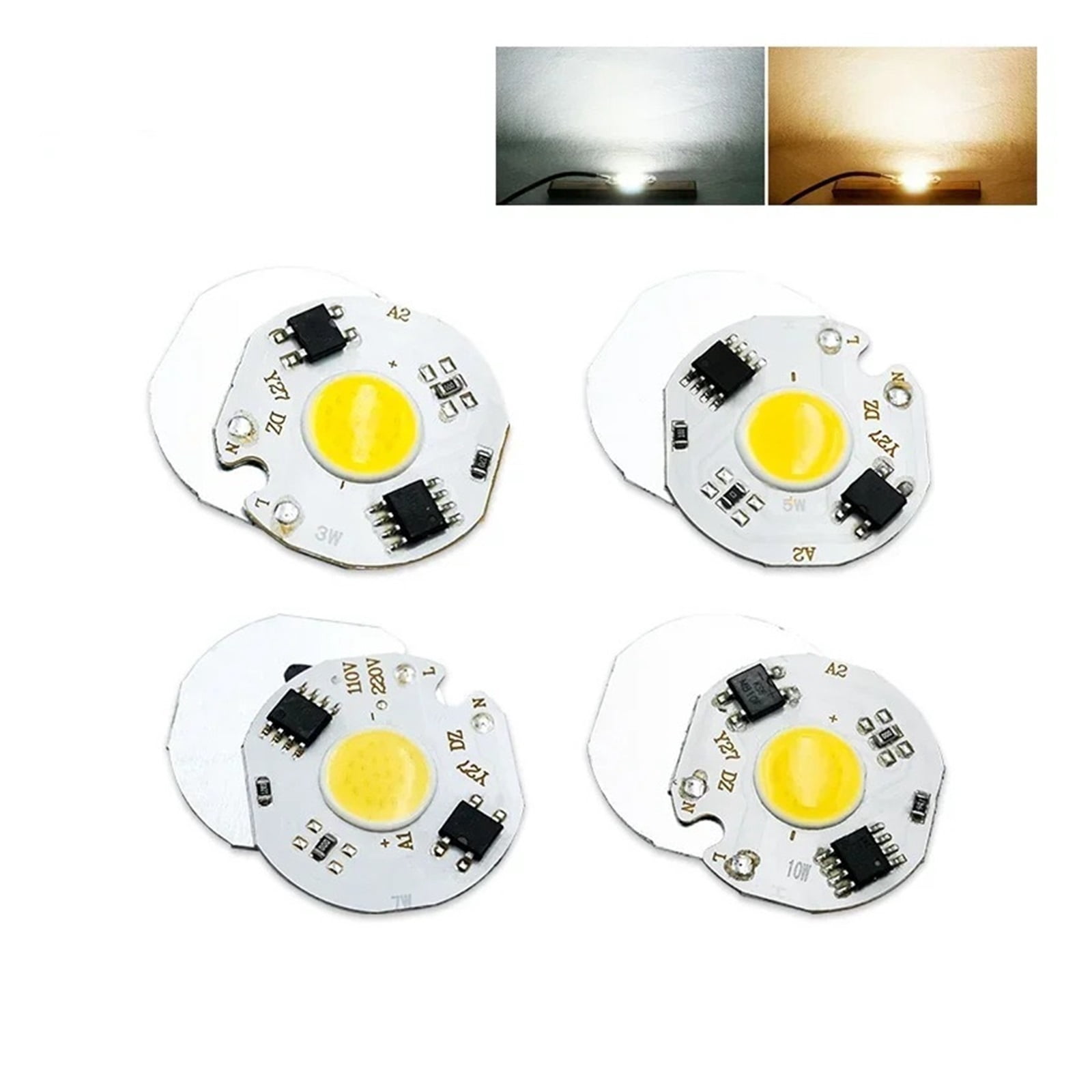 Led Module Chip 10Pcs/lot COB LED Chip 3W 5W 7W 10W Cold Warm White No Need Driver ...