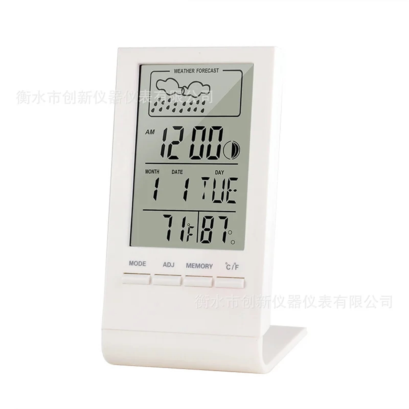 10Pcs/lot CX-220 Mini Digital Hygrometer Indoor Temperature Humidity Meter Gauge Clock Weather Station Forecast Max Min Value ,High Precision