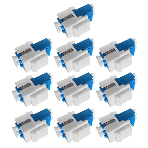 10Pcs /lot Fiber keystone jacks Fitting Duplex UPC for Connectors Fiber Optic Keystone jacks Adapter