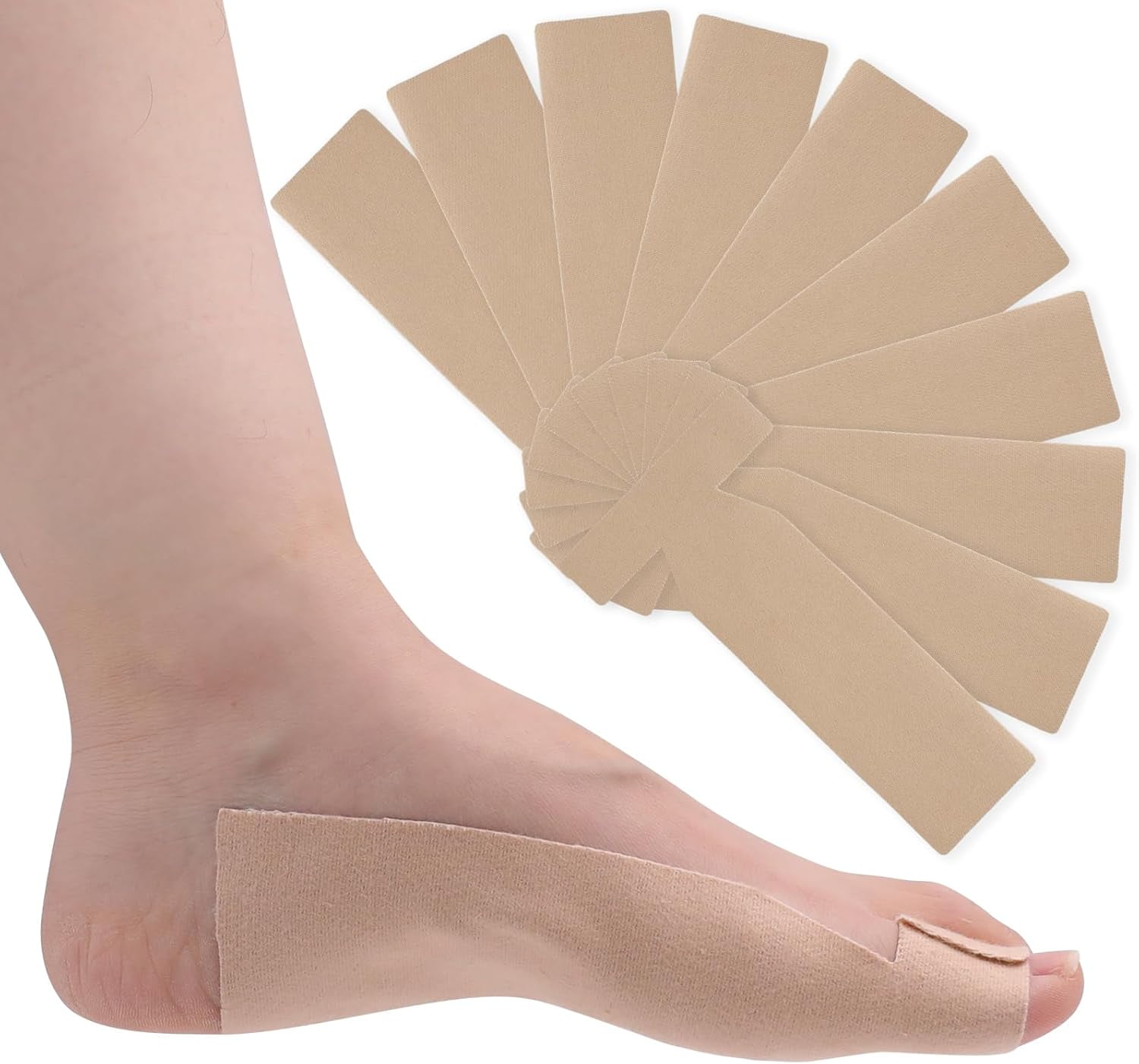 10Pcs of Turf Toe T-Straps - Moleskin Splints for Big Toe Injuries ...