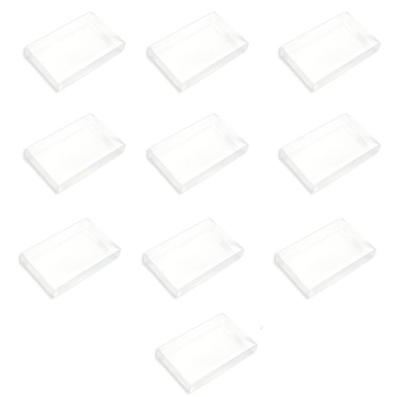 10Pcs/pack Clear Protective Cover Case Transparent Game Cartridge Box for SNES