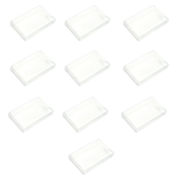 10Pcs/pack Clear Protective Cover Case Transparent PET Plastic Game Cartridge Sleeve Protectors for SNES Game Card Box