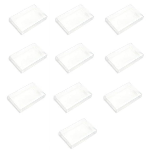 10Pcs/pack Clear Protective Cover Case Transparent PET Plastic Game Cartridge Sleeve Protectors for SNES Game Card Box