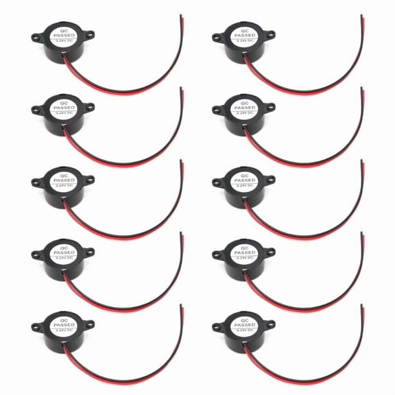 10Pcs/pack SFM-20B 2312 Electronic Buzzer Set 87dB Piezo Alerts Sounder 3~24V