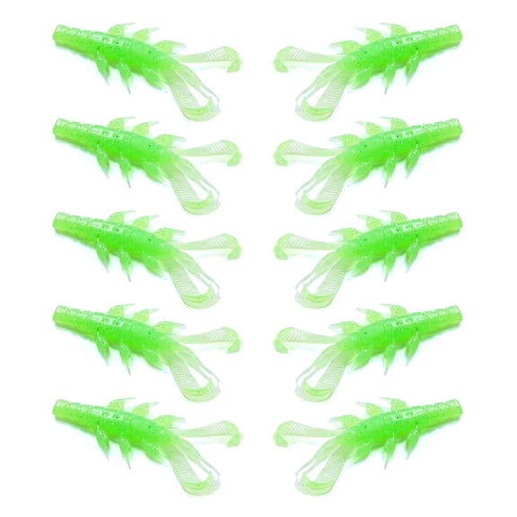10Pcs/pack Simulation Prawns Shrimp Lures Set Shrimp Fishing Tackle Soft PVC Shrimp Lures Shrimp Baits Swim Lures Baits