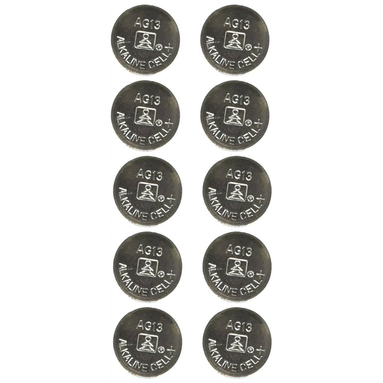 Pile bouton alcaline LR44 / A76 / 303/357 / AG13 / SR44, 1,5V. Unité 125  mAh, 11,6