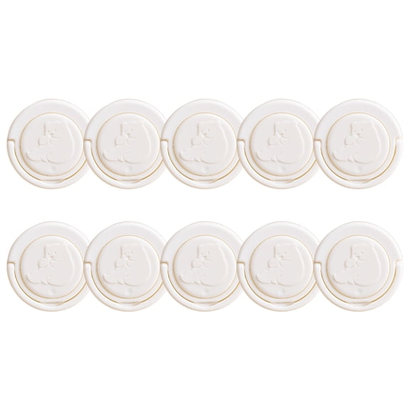 10Pcs/set Baby Proof Electric Socket Covers 2Pin EU Socket Plug Guard with Invisible Handle Designing for Child Safety
