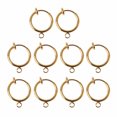 thumbnail image 1 of 10Pcs/set Clip-on Earring Converter Non Piercing Earrings Hoop Earrings Components Pour Earring Making Sliver Gold, 1 of 8