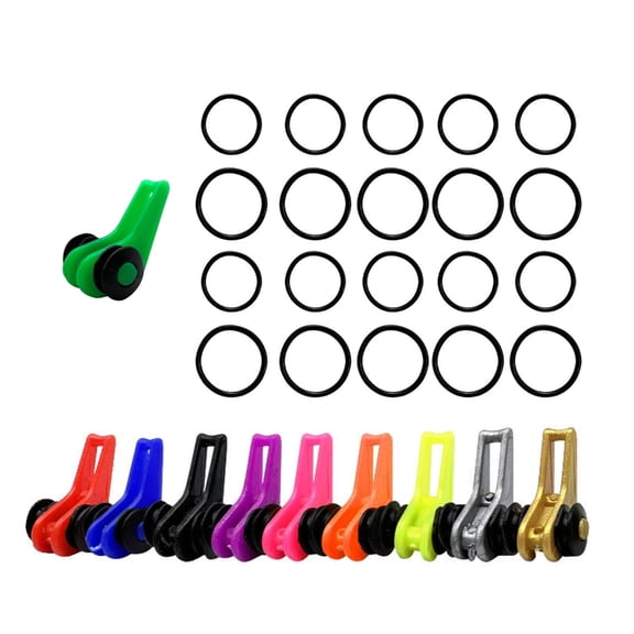 10Pcs/set Fishing Rod Hook Keeper Lures Baits Hanger for Holder Fishing Tackle Accessories Adjustable
