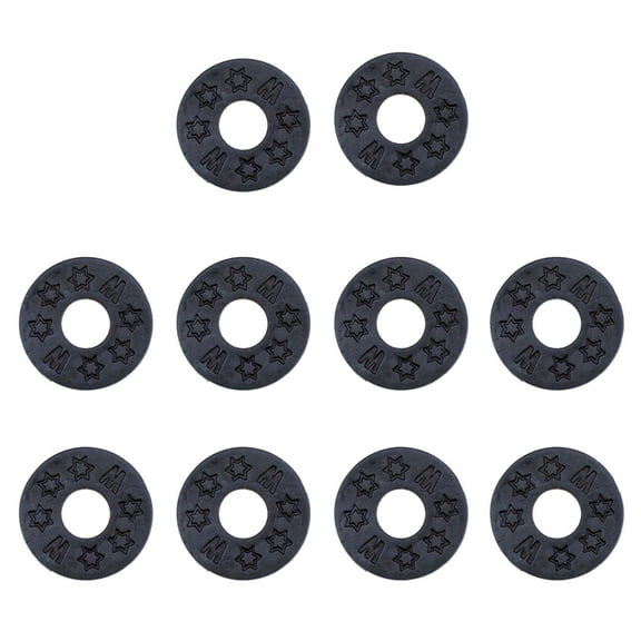 10Pcs/set Rubber Guitar Strap Lock Blocks Guitar Protector Guitar Locks Black Guitar Strap Locking Silicone Strap Locks