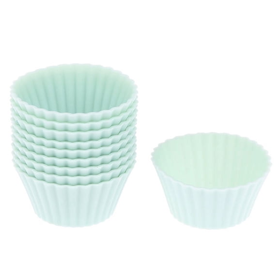 10Pcs/set Silicone Cake Mold Round Shaped Muffin Cup Silicone Mini Cake Cup Kitchen Tool Cake Mold DIY Cake Decorating Tools
