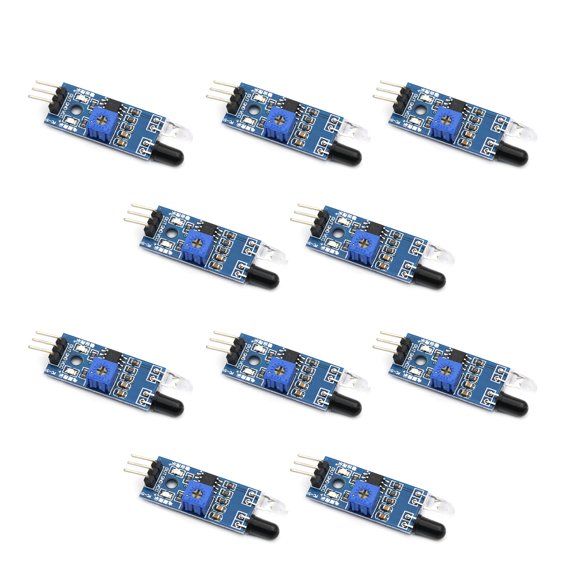 10PcsDIY-Friendly Infrared Sensor for Robotics Projects Obstacle Detection, 3mm Mounting Holes for Beginners