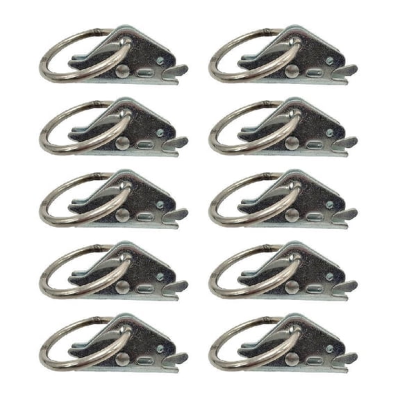 10Piece E Track Clips Cargo Anchors Fastening For Truck Trailers Cargo Tie Downs Transport Industry