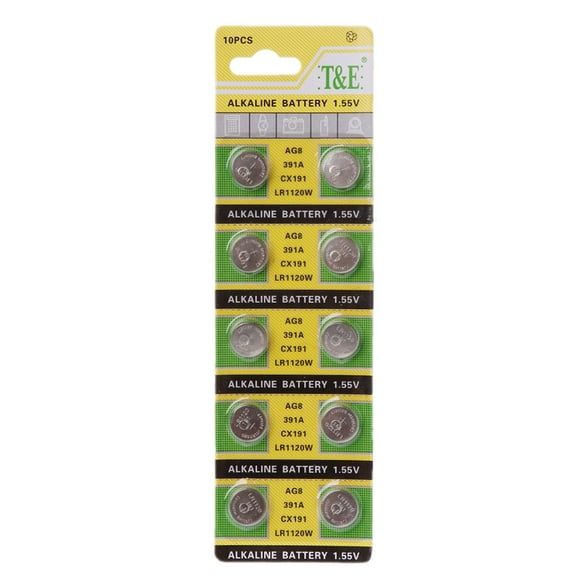 10Pieces 1.55 Volt Non Rechargeable Round Button Batteries Cell LR1120 Bateries