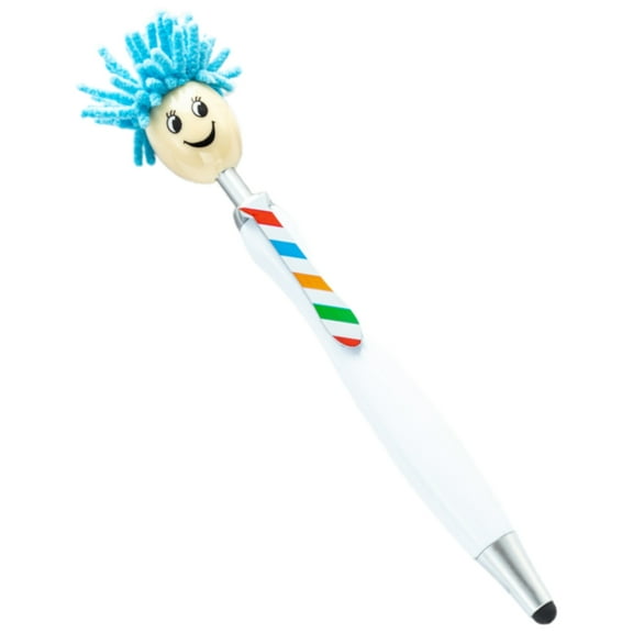 10PCS Retractable Ballpoint Pen with Stylus Tip 2-in-1 Ballpoint Pen Touching Screen Pen, 1.0mm Tip Write Smoothly