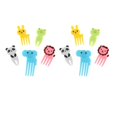 thumbnail image 1 of 10Pieces Animal Picks Lunch Bento Box Picks Cute Cartoon Toothpick Fork Picks for Cake Dessert Pastry Party Supply ,, 1 of 8
