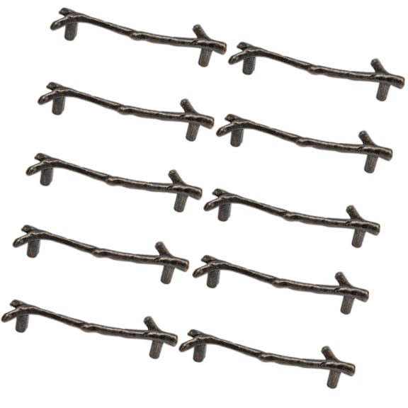 10Pieces Antique Gold Drawer Handles Door Knobs for Furniture Renovations