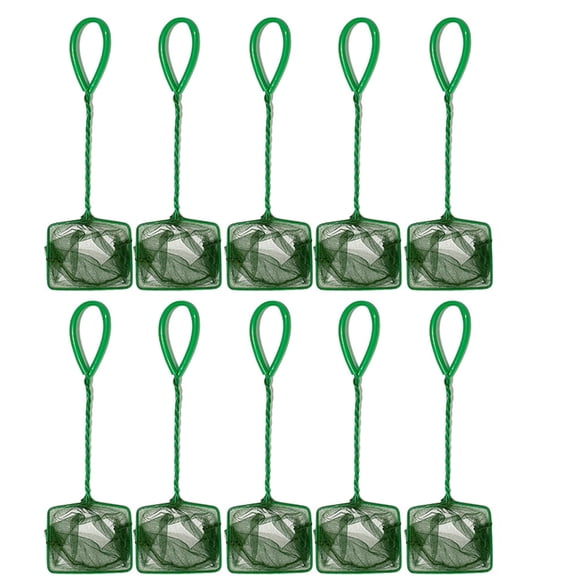 10Pieces Aquariums Maintenance Net for Fish Catching and Waste Removal Stable and Efficient Fishing Net with Fine Net