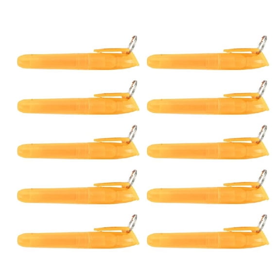 10Pieces Colored Highlighter Oblique Tip Highlighter Marker with Metal Rings Quick Dry for Scrapbooking Journal Calendar