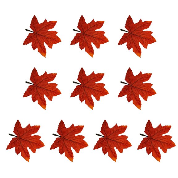 10Pieces Colorful Plastic Maples With Natural Look For Craft Art Projects And Festival Decorations