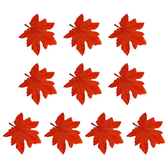 10Pieces Colorful Plastic Maples With Natural Look For Craft Art Projects And Festival Decorations
