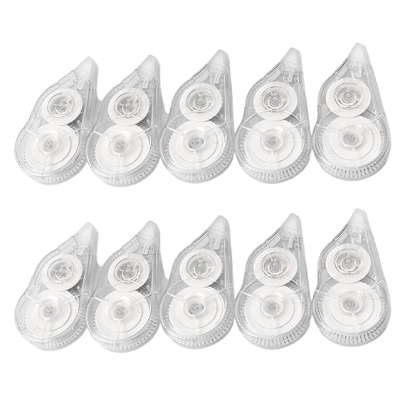 10Pieces Correction Tape Roller 8mx5mm for Craft White Correction Tape Total 80m