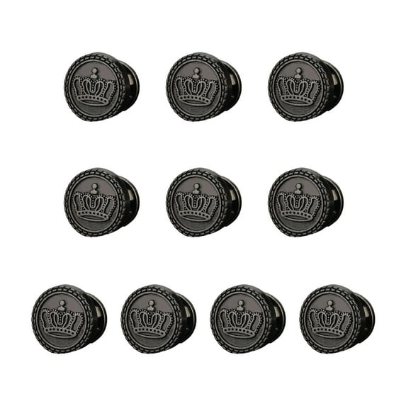10Pieces Fashionable Metal Shoe Buckles For Men's Leather Sandals 1.3cm Diameter Replacement Rivets Screw Studs Buttons