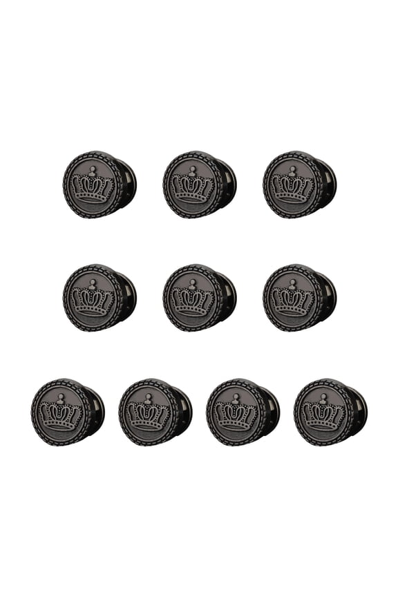 10Pieces Fashionable Metal Shoe Buckles For Men's Leather Sandals 1.3cm Diameter Replacement Rivets Screw Studs Buttons