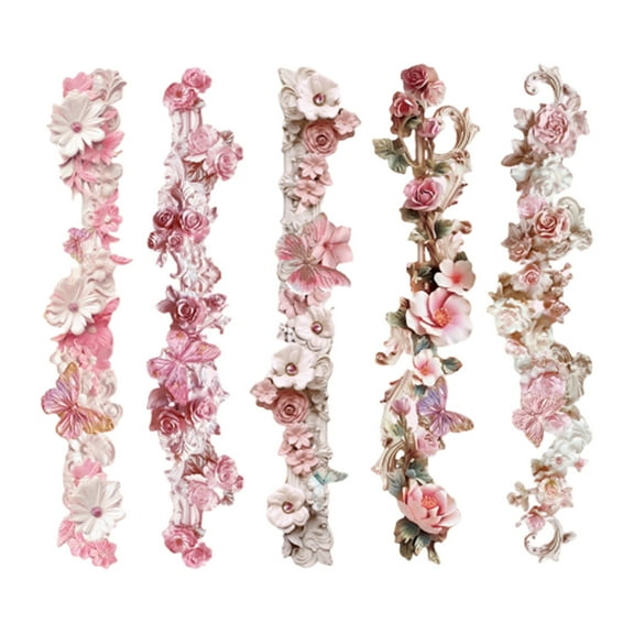 10Pieces Flower Border Sticker Scrapbooking Decorative Sticker for Scrapbooking