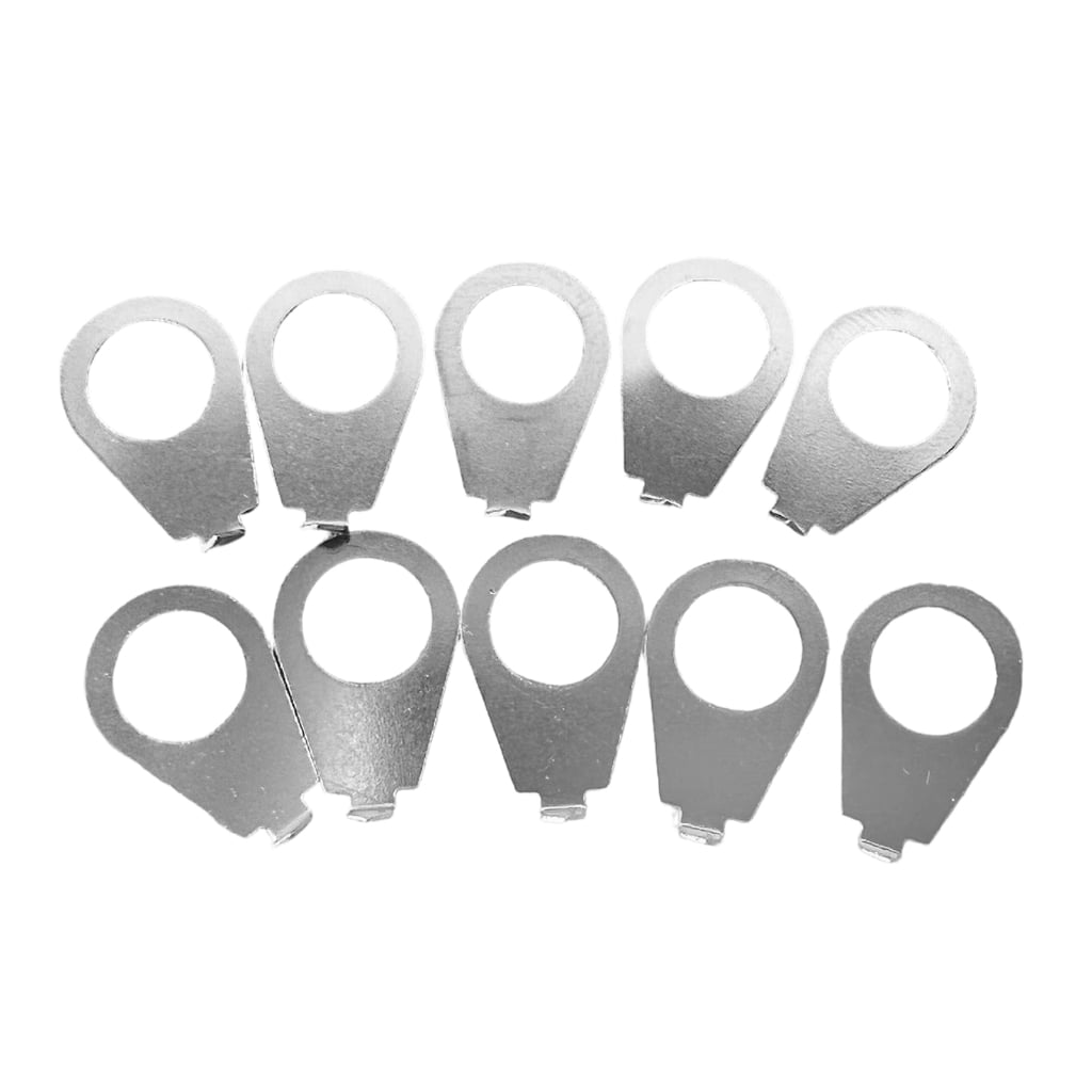 10Pieces Guitar Knob Position Markers Metal Indicators Guitar Potentiometer Pointers Pad Suitable for Electric Guitars