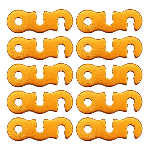 10Pieces Guy Rope Tensioners Guy Line Cord Adjuster Aluminum Alloys Rope Buckles Tent Rope Adjuster for Camping Tent