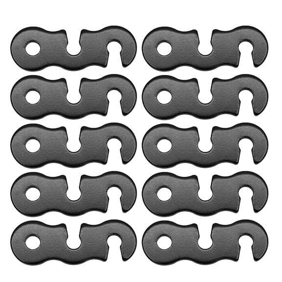 10Pieces Guy Rope Tensioners Guy Line Cord Adjuster Aluminum Alloys Wind Rope Buckle Tent Rope Adjuster for Camping Tent