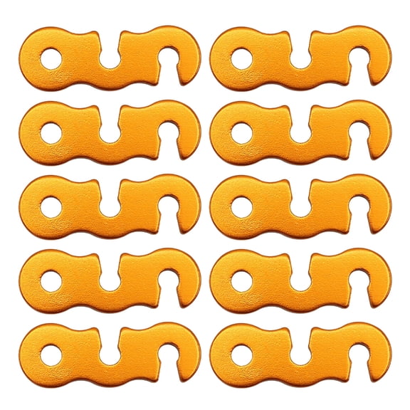 10Pieces Guy Rope Tensioners Guy Line Cord Adjuster Aluminum Alloys Wind Rope Buckles Tent Rope Adjuster for Camping Tent