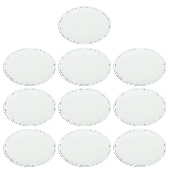 10Pieces Leather Iron-on Patches Sublimation Patches Iron on Patches for Hat Jeans Shirt Jackets Clothes Uniforms