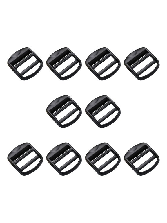 10Pieces Metal Ladder Buckle with Golden Finish for Adjusting Backpacks Strap and Belt Accessories 2.6cm Inner Diameter