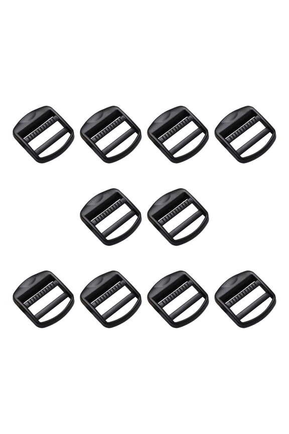 10Pieces Metal Ladder Buckle with Golden Finish for Adjusting Backpacks Strap and Belt Accessories 2.6cm Inner Diameter