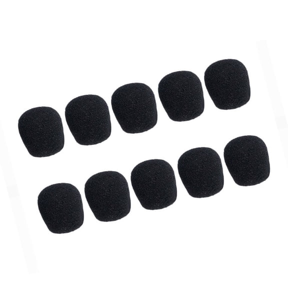 10Pieces Microphones Windscreen Replacement Soft Elastic Sponge Windshields Compatible for Portable Mics Elastic Cover