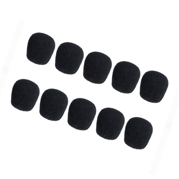 10Pieces Microphones Windscreen Replacement Soft Elastic Sponge Windshields Compatible for Portable Mics Elastic Cover