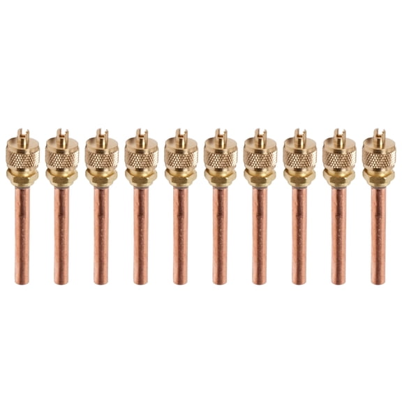 10Pieces Refrigerator Access Valves Set 1/4" Refrigerants Filling Access Valves for Home Refrigerator Repair