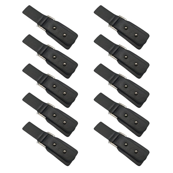 10Pieces Sew On Leather Snap Toggles Closures Metal Buckles Clip Fasteners Sewing Accessories For Knitwear Jackets Coat