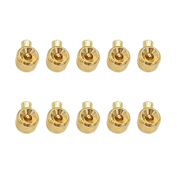 10Pieces Spacer Beads Jewelry Making Supplies Stoppers Bead Easy Threading Beads Jewelry Crafting Beads Alloy Texture