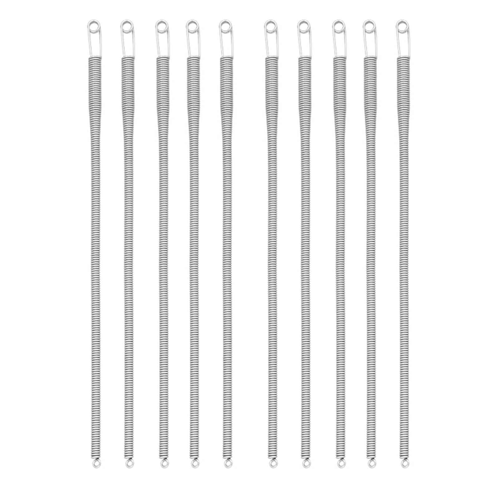 10Pieces Stainless Steel Spring Drawstring Threader Waistband Threading ...