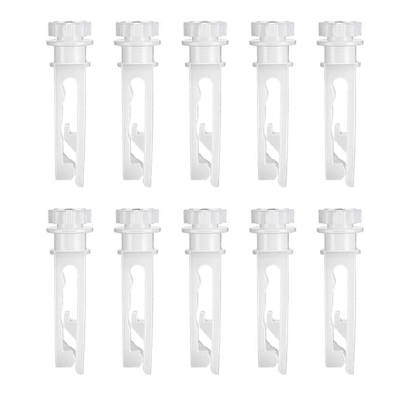 10Pieces Vertical Blind Stem White Carriers Clip for Home and Office Window