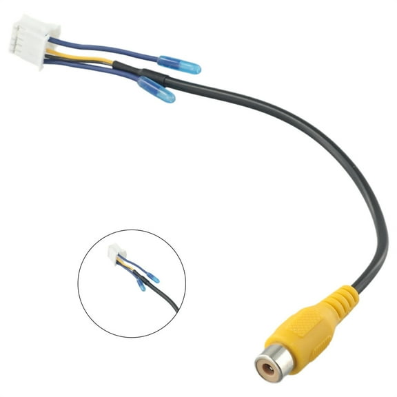 10Pin Car Android Radio Rear View Backup Camera Cable Connector Auto RCA Adaptor