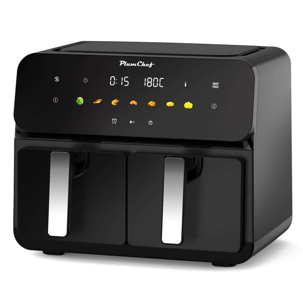 10QT Double Basket Air Fryer, 2×5QT Independent Baskets with SyncCook, 1700W High-Speed Digital Air Fryer for Large Family Meals