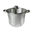 thumbnail image 1 of 10Qt Stainless Steel Stock Pot,with Lid,Tempered Glass Lid & Double Side Handles, 1 of 6